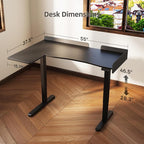 Claiks L Shaped Standing Desk, 55 Inch Electric Height Adjustable Desk - Image 3