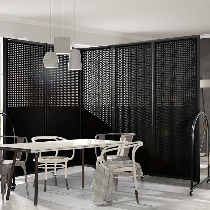 Folding Room Partition, Freestanding Privacy Divider, Portable Office Divider - Image 6