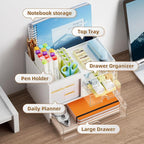 Marbrasse Desk Organizer with 3 Drawer, Desk Organizers and Accessories with 4 - Image 2