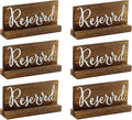 Darware Wooden Reserved Signs for Tables; Rustic Real Table Signs by Darware