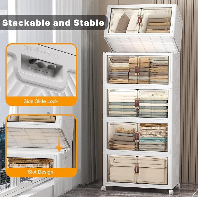 UAMFURI Extra Large Stackable Storage Bins - Image 3