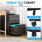 Bestoo 3-Drawer Mobile File Cabinet - Image 6