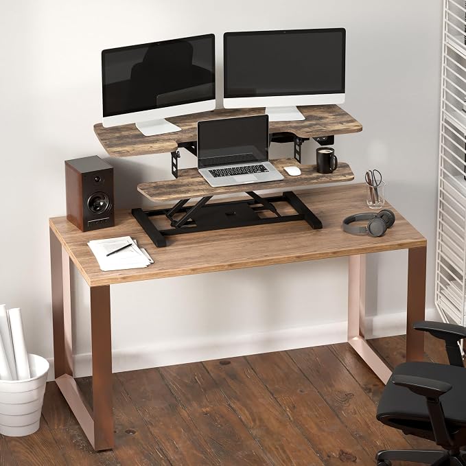 FLEXISPOT 42" Electric Standing Desk Converter Height Adjustable Desk Strong - Image 2