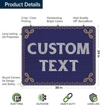 Custom Sign, Custom Street Sign, 11 Font Colors, 13 Font Styles, 4 Hole Options - Image 6