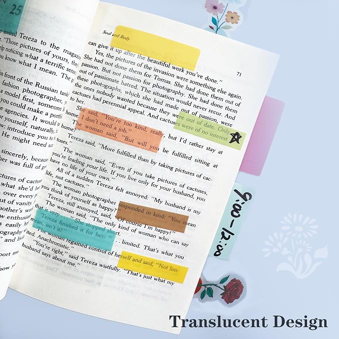 ELII 500 PCS Tabs 2 Inch Book Tabs Sticky Index Tabs, File Tabs Self Adhesive - Image 6