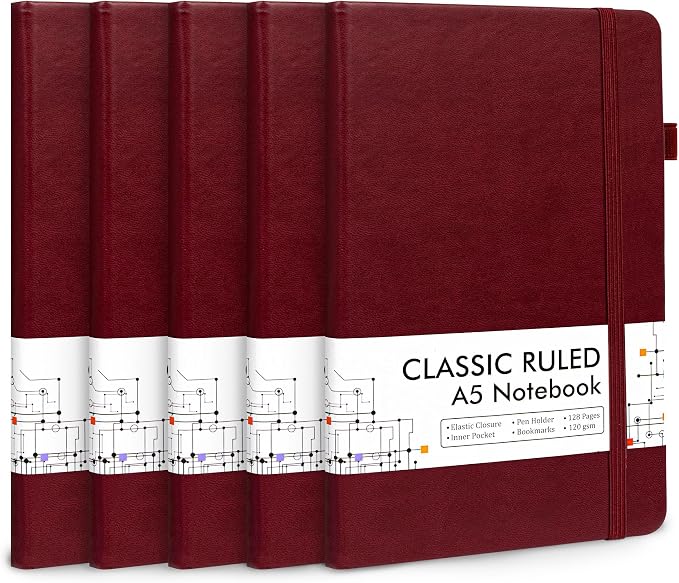 feela 5 Pack Journal Notebook Bulk by feela