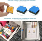 Lsushine Craft Ink Pad Stamps Partner DIY Color, 20 Colors Rainbow Finger Ink - Image 3
