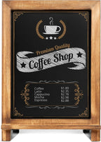 Rustic Torched Tabletop Chalkboard Sign/Hanging Magnetic Wall Chalkboard/Small - Image 7