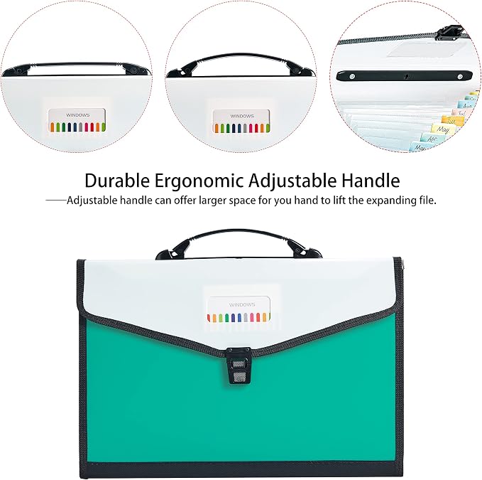 Leagl Size 13-Pockets Expanding File Folder - Image 5