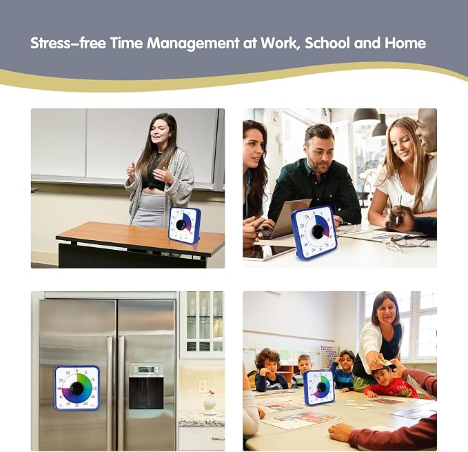 Visual Timer 7.5 inch; 60 Minute 1 Hour Countdown Timer - Image 6