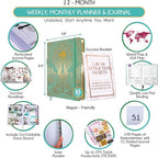 Life Planner - Undated Weekly & Monthly Planner, 12-Month Journey to Increase - Image 2