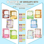TaoBary 160 Pcs Stationery Paper Set 50 Double Sided Stationery Papers - Image 5