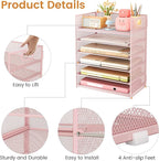 Subekyu 6 Tier Office File Paper Desk Tray Organizer - Image 5