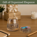 Mie Creations Wooden Desk Organizer Set of 2 Pen Holder, Paper Clip Storage - Image 5