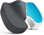 Office Chair Seat Cushion, Cooling Gel Enhanced Memory Foam Cushion by CushZone