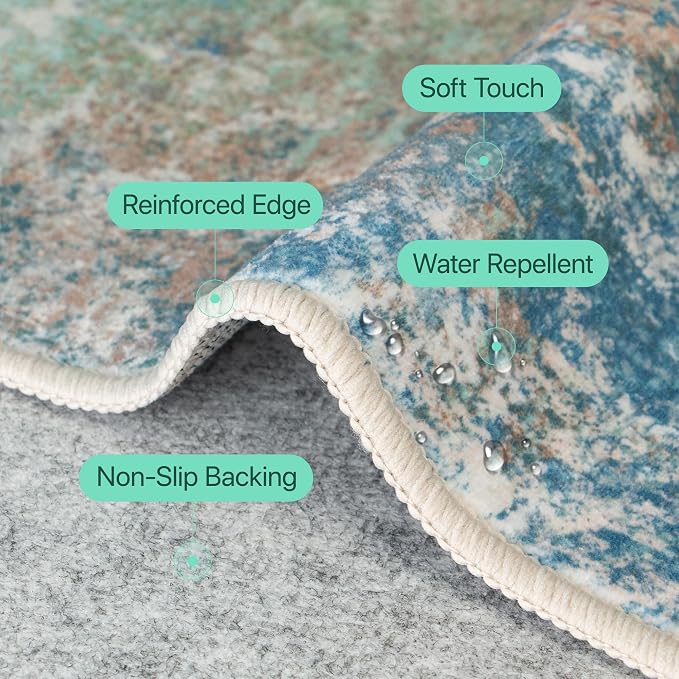 GENIMO Washable Rugs 6x9 Area Rugs - Image 7