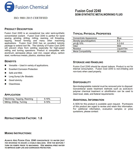 Fusion Cool 2240 | General Purpose Coolant - Image 6