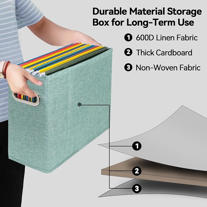 ComfortKeeper 4 Packs Letter Size File Organizer, File Folders Organizer - Image 3