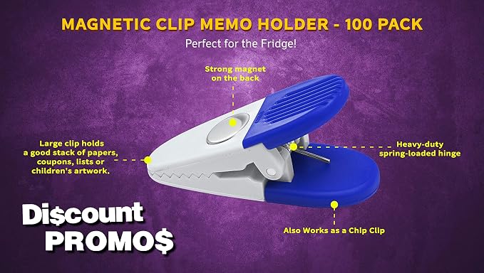 100 Magnetic Memo Holders Set - Image 3