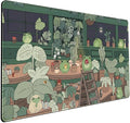 Cute Frog Kawaii Green Desk Decor Mat, Large Gaming Mouse Pad by Mechanical+Cattle