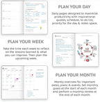 Wyze Planner Undated Daily Planner – 1-Year B5 Productivity Organizer - Image 4