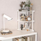 Sezanrpt 3 Tier Acrylic Corner Shelf Organizer Storage 9.5x9.5x15.7 Inch - Image 6