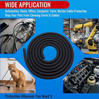 Flauzmann 1/2" Braided Cable Sleeve - 10Ft Cat Cord Protector Split Wire Loom - Image 8