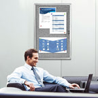 Enclosed Bulletin Board, Outdoor Weatherproof, Display Case Message Board - Image 6