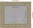 Amanti Art Silver Framed Magnetic Board 23x27 Small Vision Board - Image 2