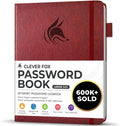 Clever Fox Password Book with alphabetical tabs. Internet Address Organizer by CleverFox