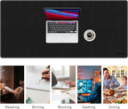 Mydours Extra Large 48" x 20" Desk Mat, Cork & PU Leather Desk Pad XXL - Image 6