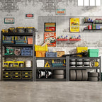 CBCNWR 72''H Garage Storage Shelves, 2500LBS Steel Heavy Duty Storage Shelves - Image 2