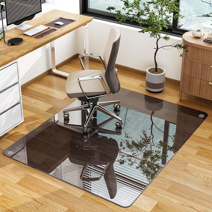 GLSLAND Office Chair Mat, 1/6" Thick Computer Floor Mat - Image 8