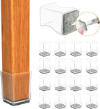Clear Square Chair Leg Protector by ComeHomeWithMe