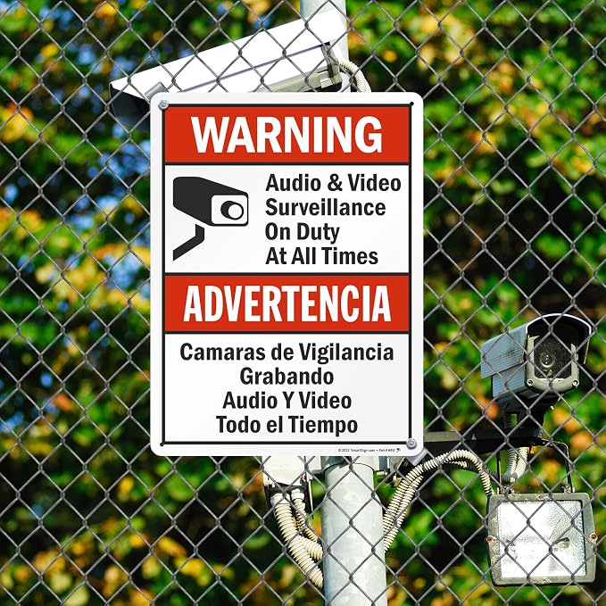 SmartSign 24 x 18 inch “Warning - Image 3