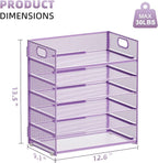 Marbrasse 6 Tier Paper Organizer Letter Tray - Image 3