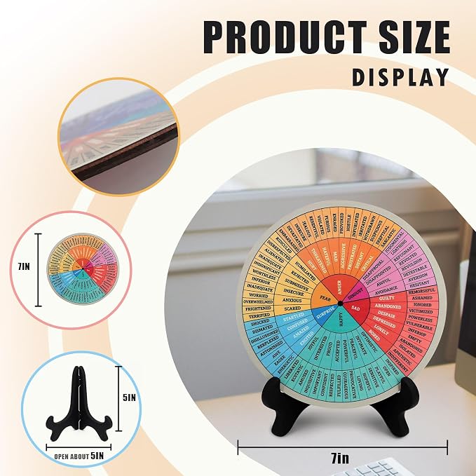 Feelings Wheel, Double-Sided Emotion Wheel - Image 5