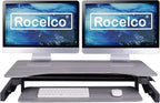 Rocelco 37.5" Height Adjustable Standing Desk Converter - Image 5
