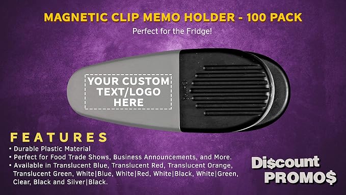 100 Magnetic Memo Holders Set - Image 2