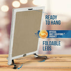 Rustic Whitewash Tabletop Chalkboard Sign/Hanging Magnetic Wall - Image 3