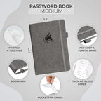 Clever Fox Password Book with alphabetical tabs. Internet Address Organizer - Image 2