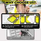 1 Pack Visitor Badges with Carbon Copy Visitor Stickers Letter Size Visitor Log - Image 3