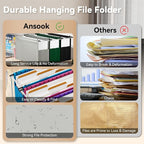 Ansook Legal Size Hanging File Folders Extra Capacity, Heavy Duty 4" Expandable - Image 5