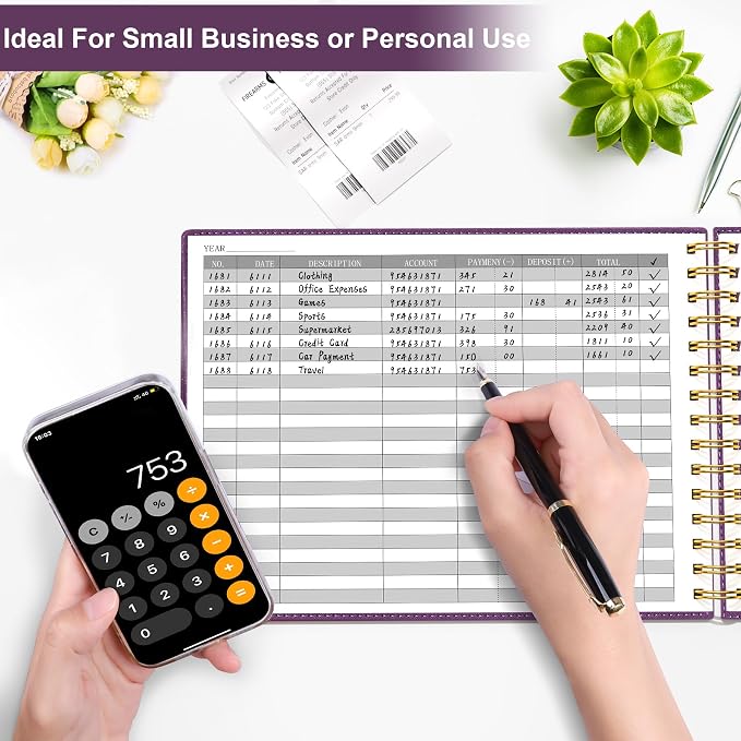 HAUTOCO Hardcover Accounting Ledger Book - Image 4