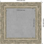 Amanti Art Silver Framed Magnetic Board 16x16 X-Small Vision Board - Image 2