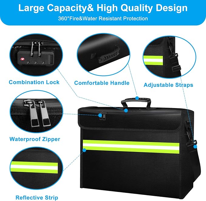 6500°F Fireproof Document Bag - Image 5