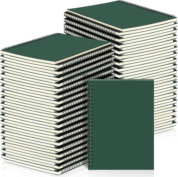 Yahenda 54 Pcs Spiral Notebook Bulk A5 Journal Lined 8.3'' x 5.5'' Writing by Yahenda