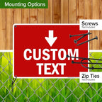 Custom Arrow, Custom Directional Sign, Down Arrow, 10x14 Inches, 55 mil thick - Image 5
