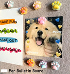 30 pcs Cat Paw Push Pins, Cute Animal Decorative Thumbtacks, Cartoon Drawing - Image 4
