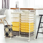 DORTALA 15-Drawer Rolling Storage Cart - Image 2
